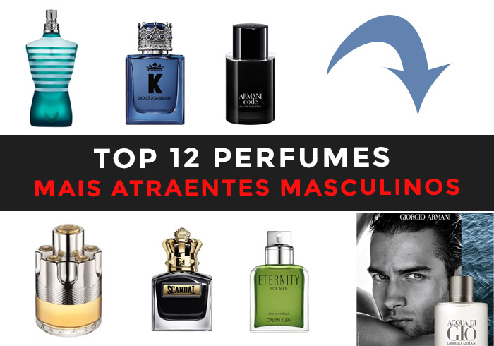 Top 12 Perfumes mais atraentes masculinos